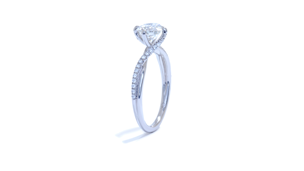 jb2031_d6124 - Twisted Diamond Band Solitaire Ring at Ascot Diamonds