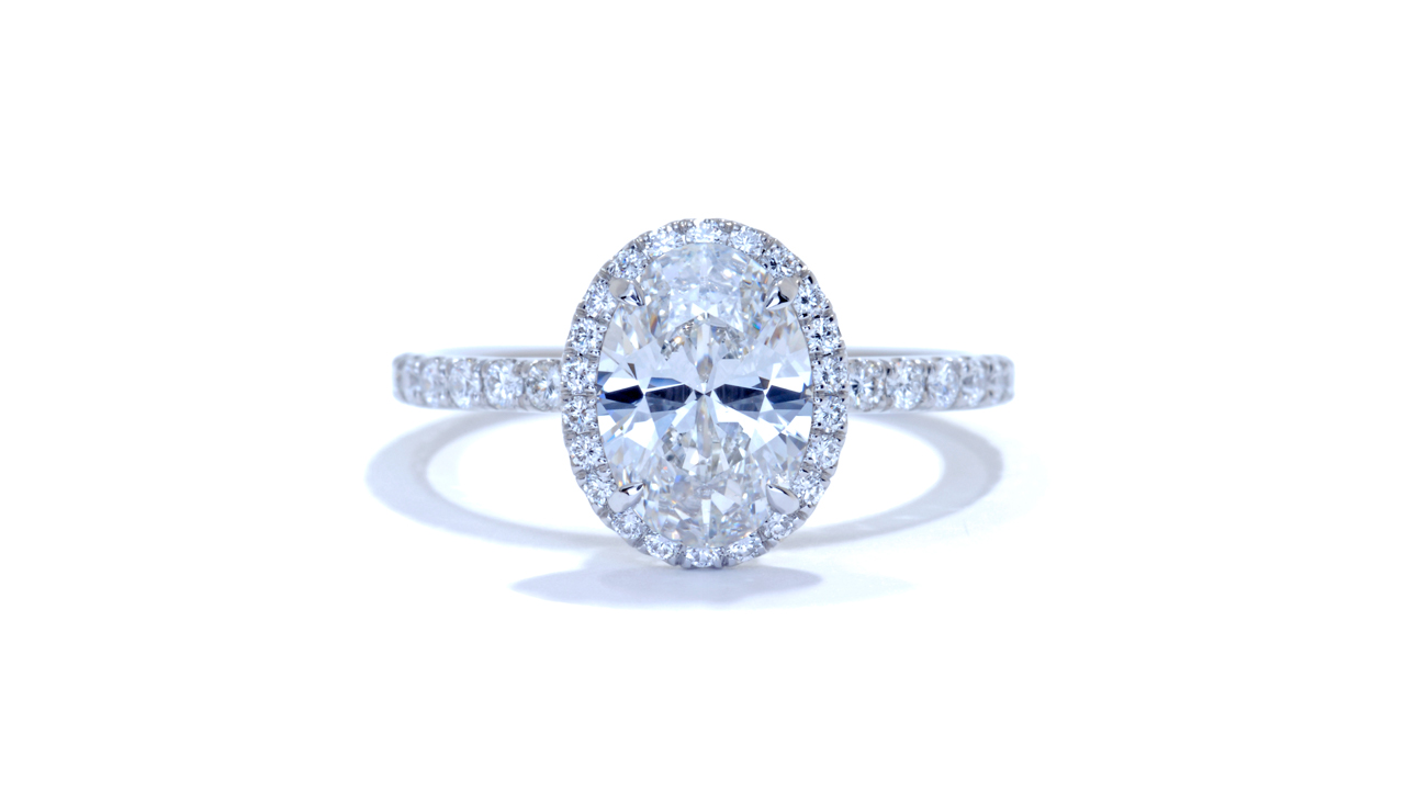 jb2107_d6077 - Oval Diamond Halo Engagement Ring at Ascot Diamonds