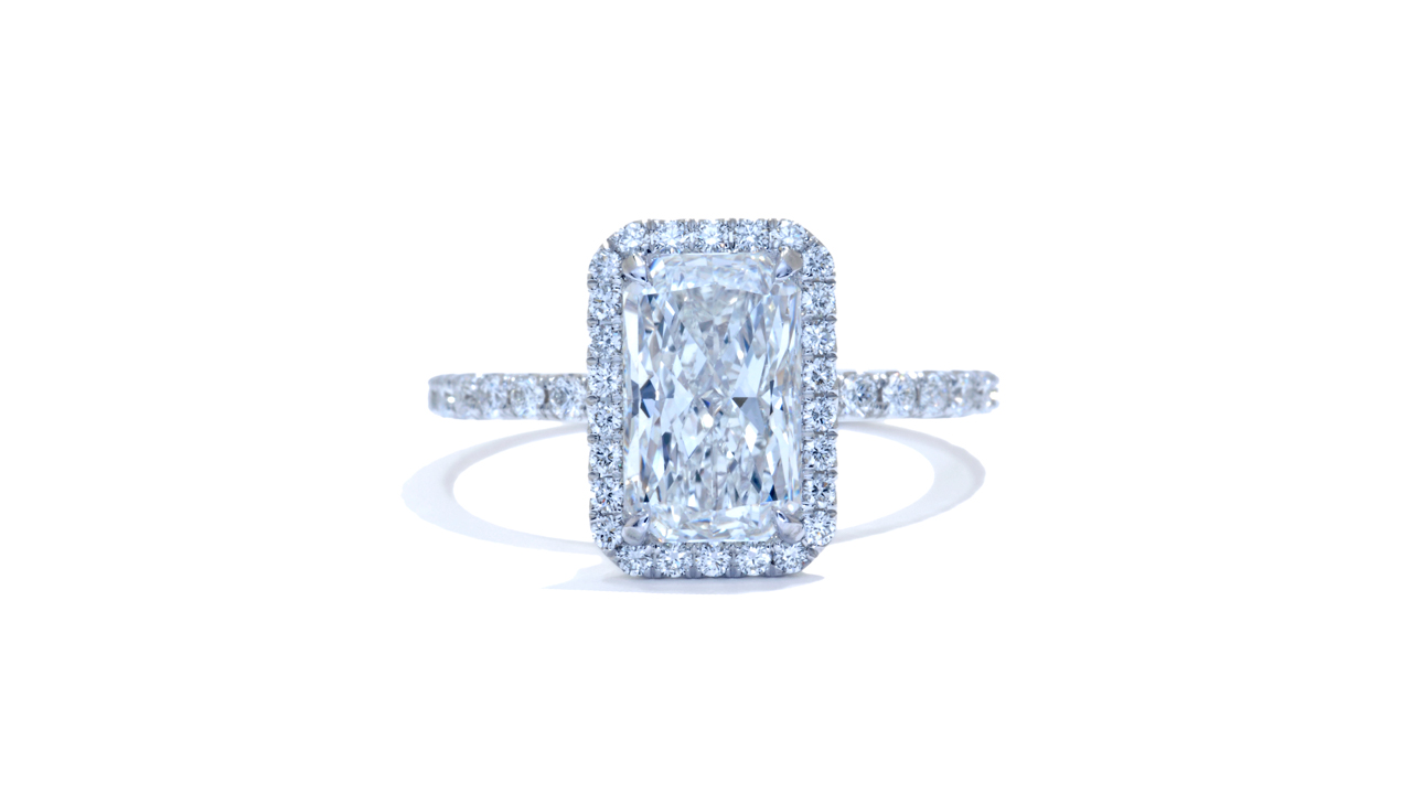 jb4200_d6372 - 2 ct Radiant Cut Diamond Engagement Ring
 at Ascot Diamonds