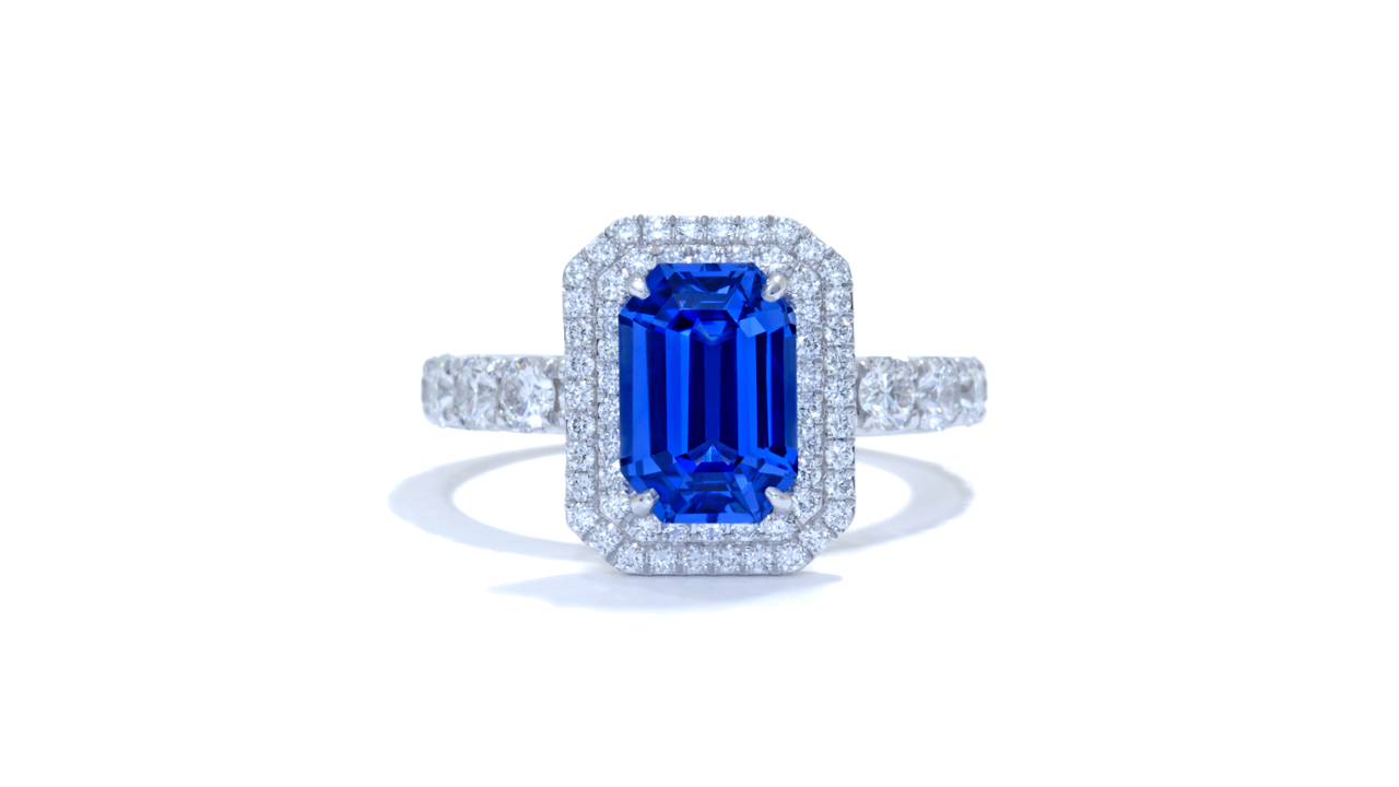 jb4418_bsap1003 - Blue Sapphire and Diamond Ring at Ascot Diamonds