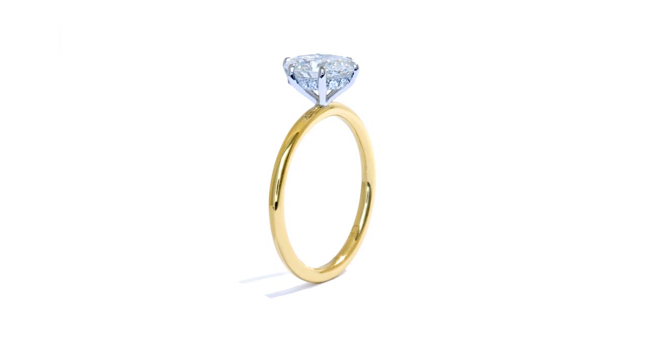 jb4423_lgd2002 - Oval Cut Lab Grown Two-Tone Ring at Ascot Diamonds