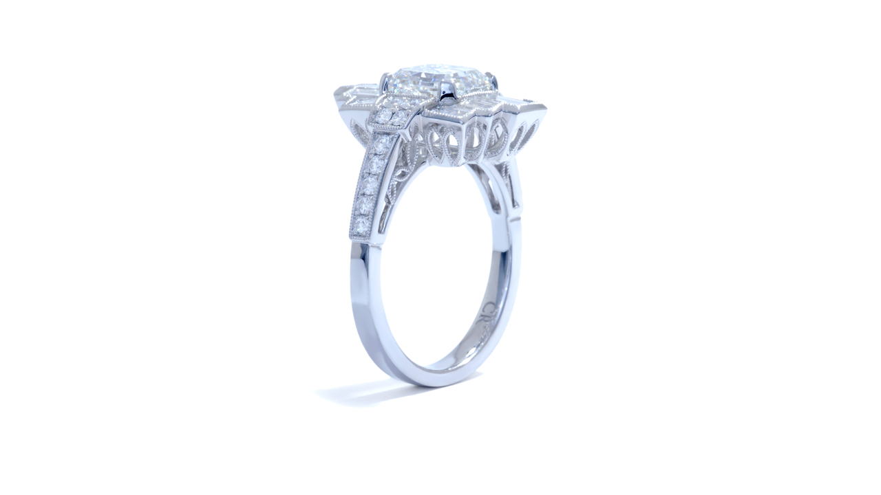 jb4482_d6619 - 2ct Asscher Diamond Art-Deco Ring at Ascot Diamonds