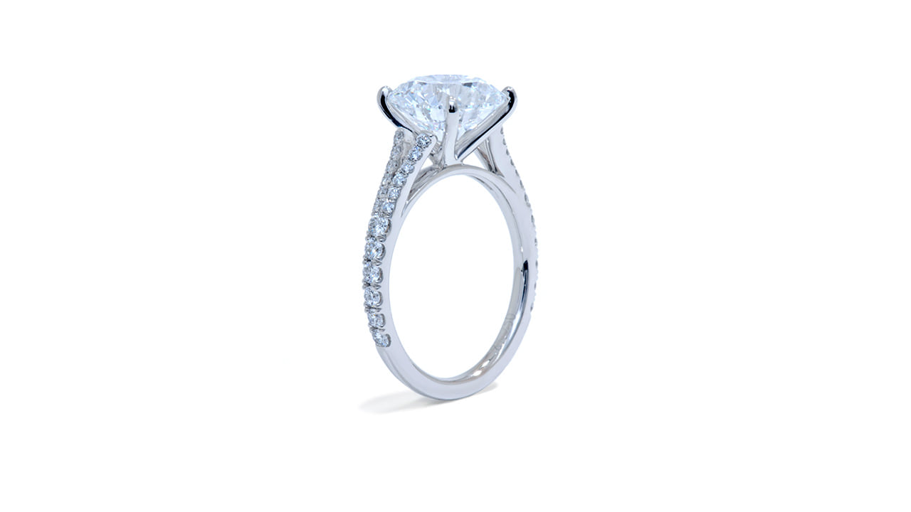 jb4599_lgdp3770 - 3.3ct Round Cut Cathedral Engagement Ring at Ascot Diamonds