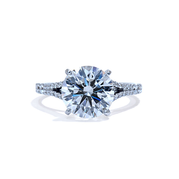 3 Carat Oval Cut Tri Stone Engagement Ring – Ascot Diamonds