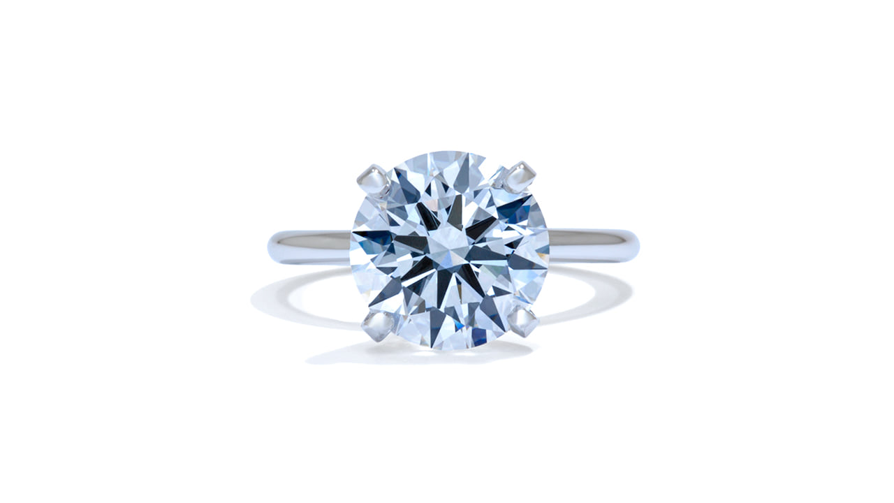 jb5416_lgdp1718 - 4 CT Round Cut Solitaire Engagement Ring at Ascot Diamonds