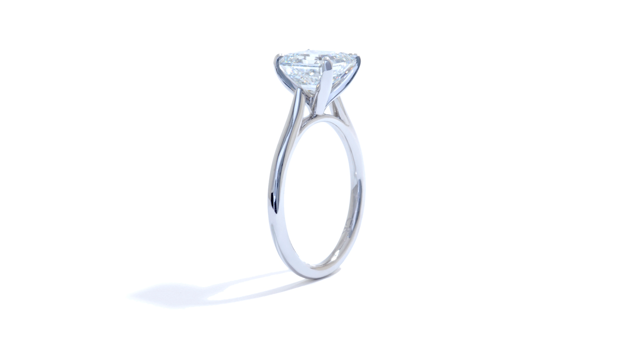 jb5616_lgd1609 - 2.50ct Asscher Solitaire Engagement Ring at Ascot Diamonds