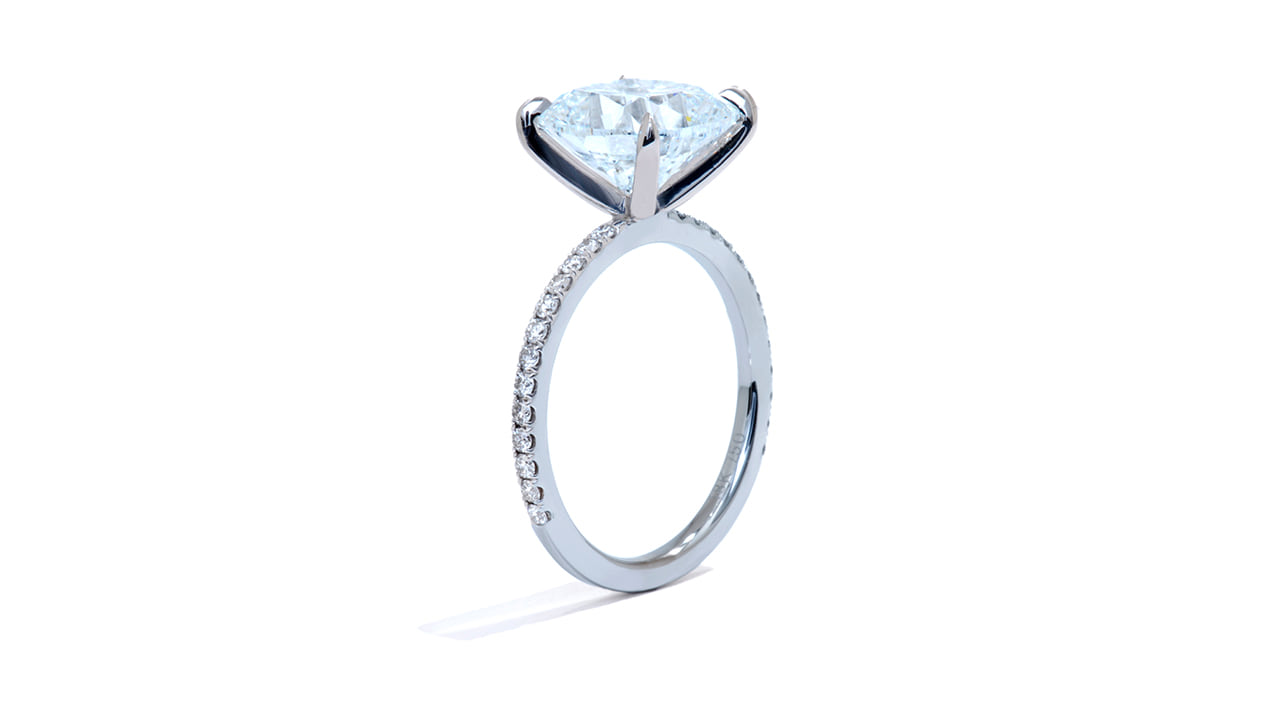 jb5905_lgdp4409 - 3.9ct Cushion Cut Diamond Engagement Ring at Ascot Diamonds