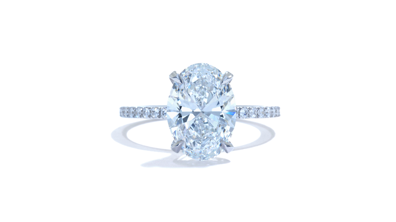 jb5911_lgd1672 - Oval Lab Grown Engagement Ring at Ascot Diamonds