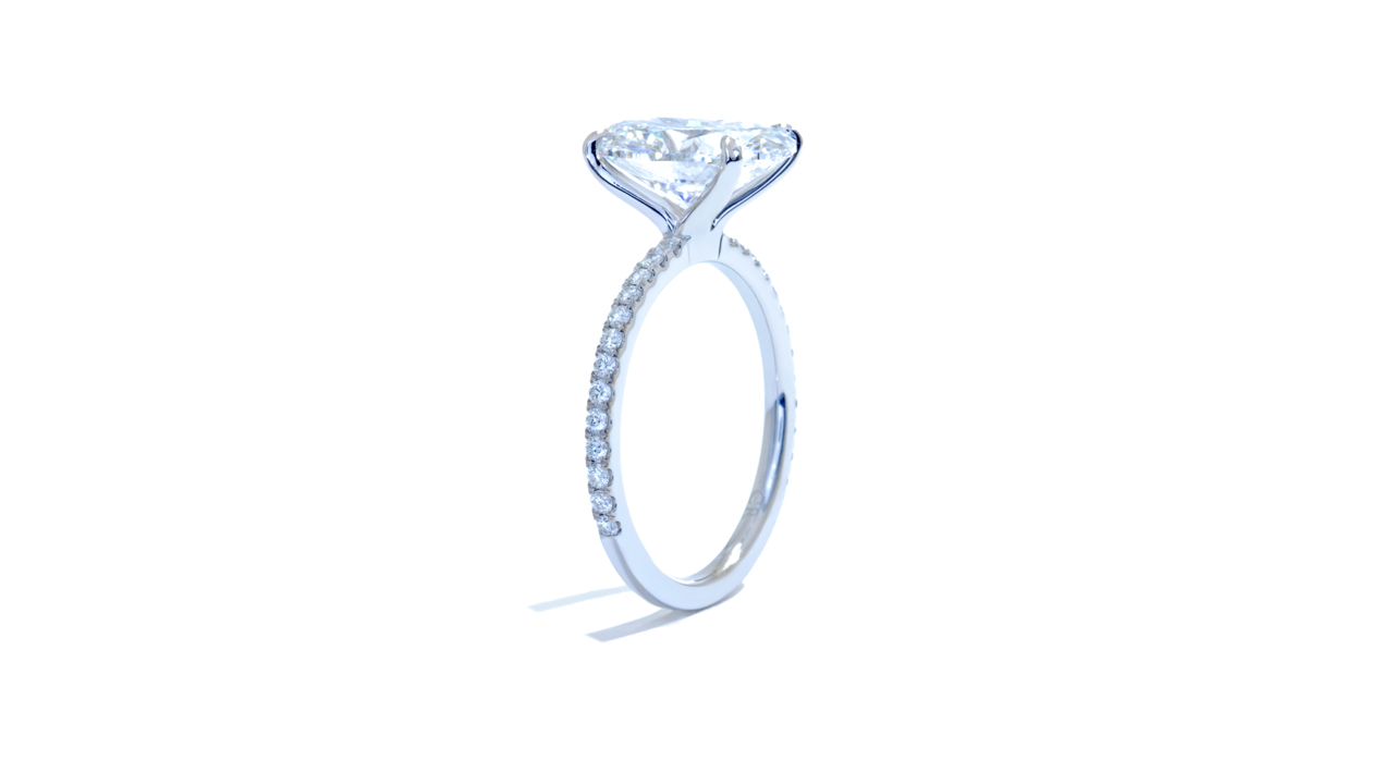 jb5911_lgd1672 - Oval Lab Grown Engagement Ring at Ascot Diamonds