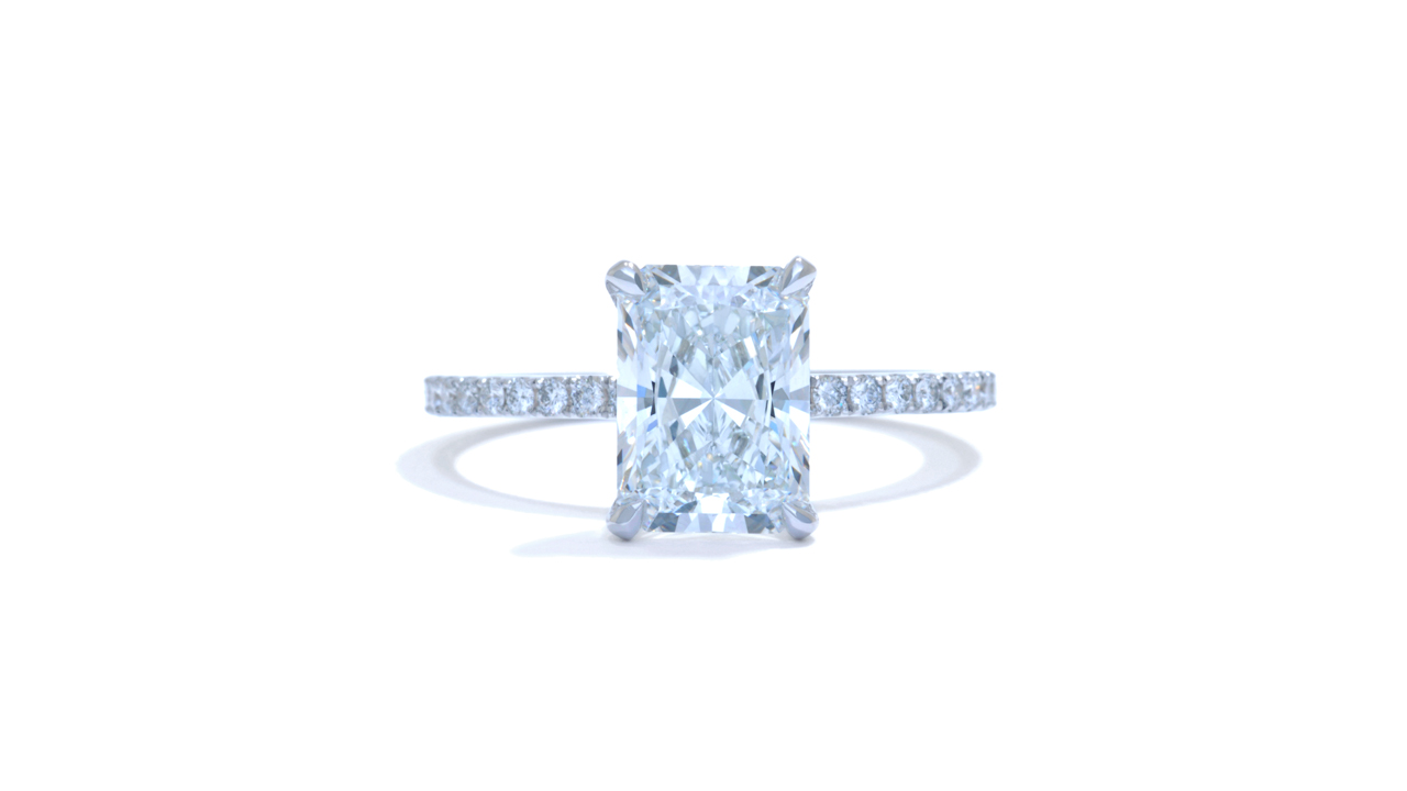jb5915_lgd1338 - Lab Created Radiant Cut Solitaire Engagement Ring at Ascot Diamonds