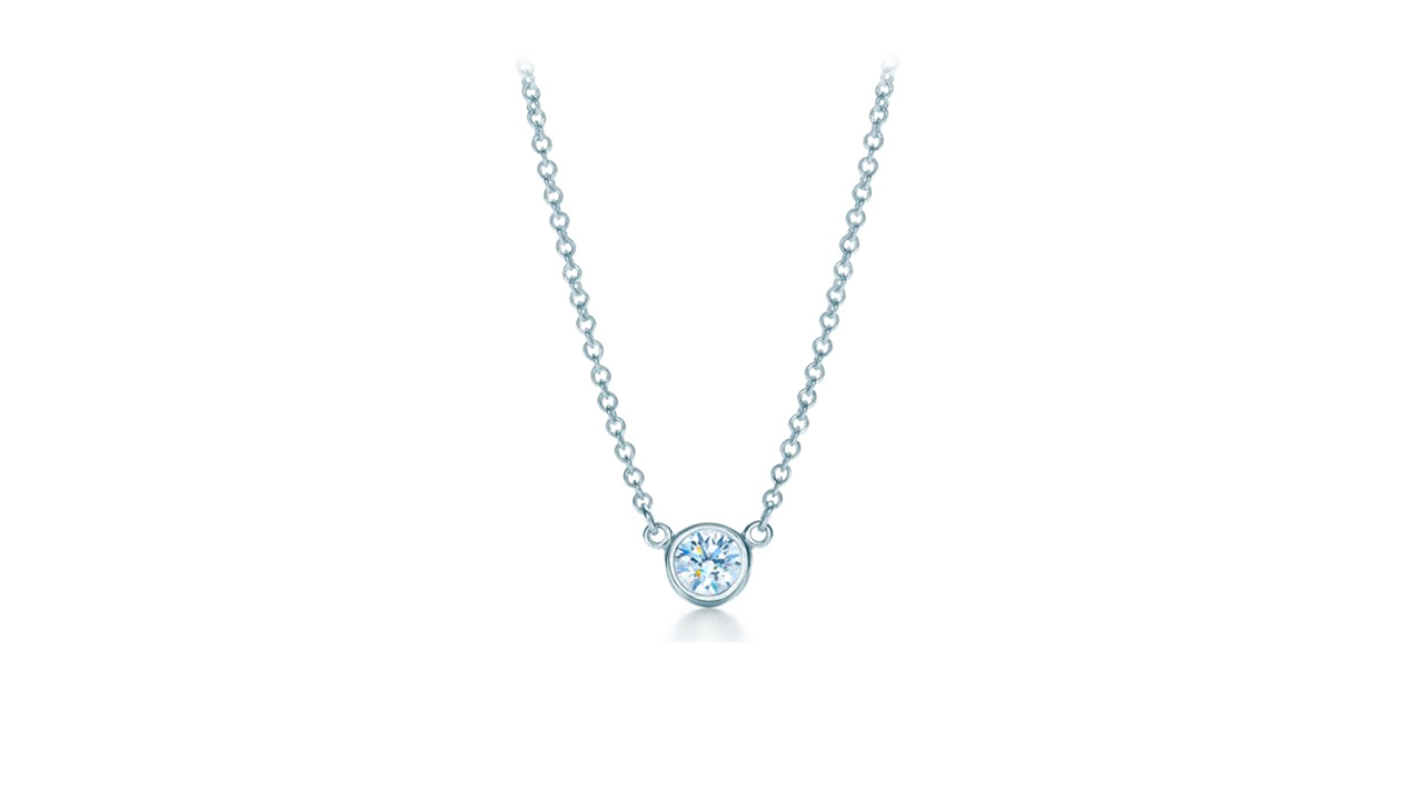 jb6035 - Petite Bezel Set Diamond Necklace at Ascot Diamonds