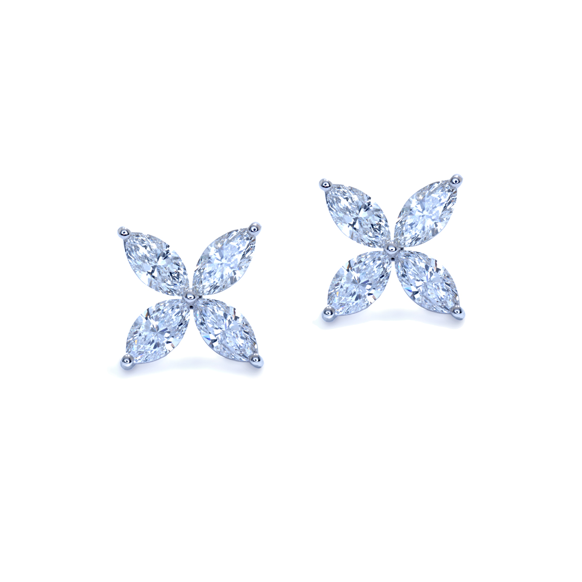 Trinity Jewels Women 925 Sterling Silver Solitaire Halo Earrings