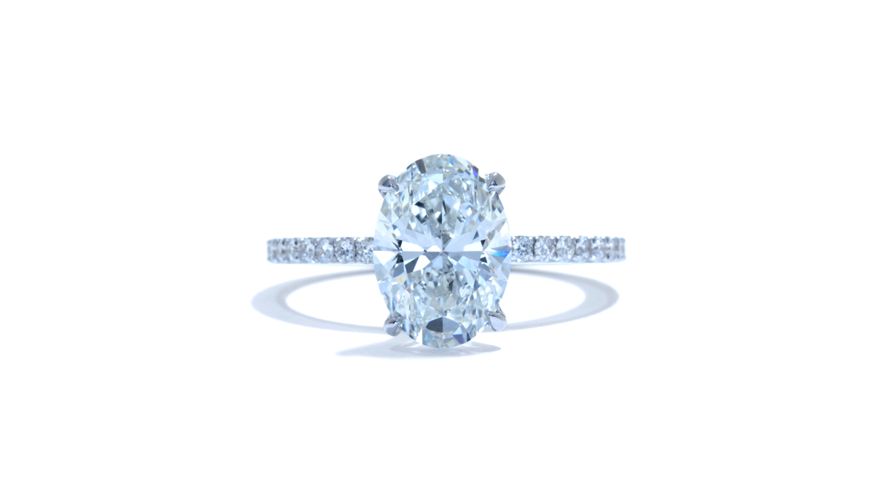 jb6050_lgd1989 - Oval Cut Lab Grown Diamond Solitaire at Ascot Diamonds