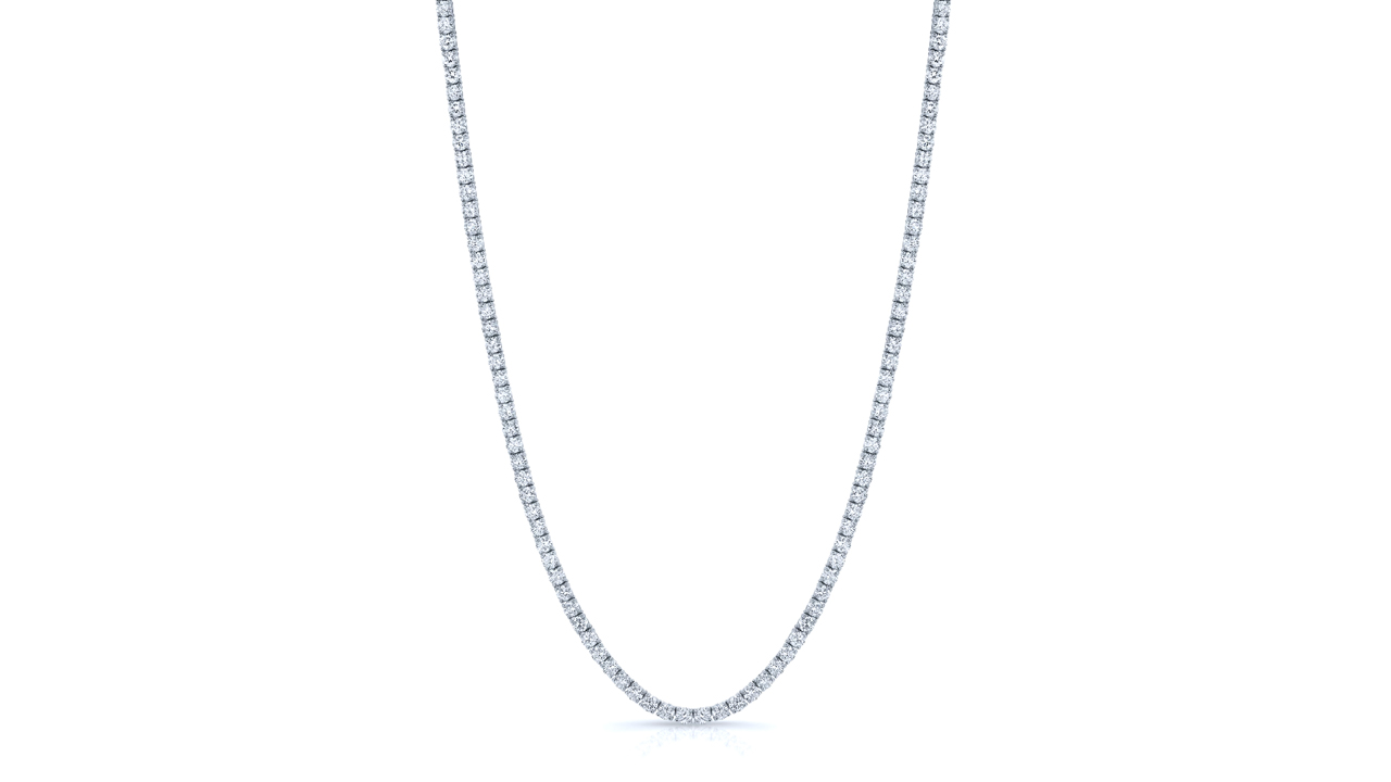 jb6186 - 12.8 carat Diamond Tennis Necklace at Ascot Diamonds