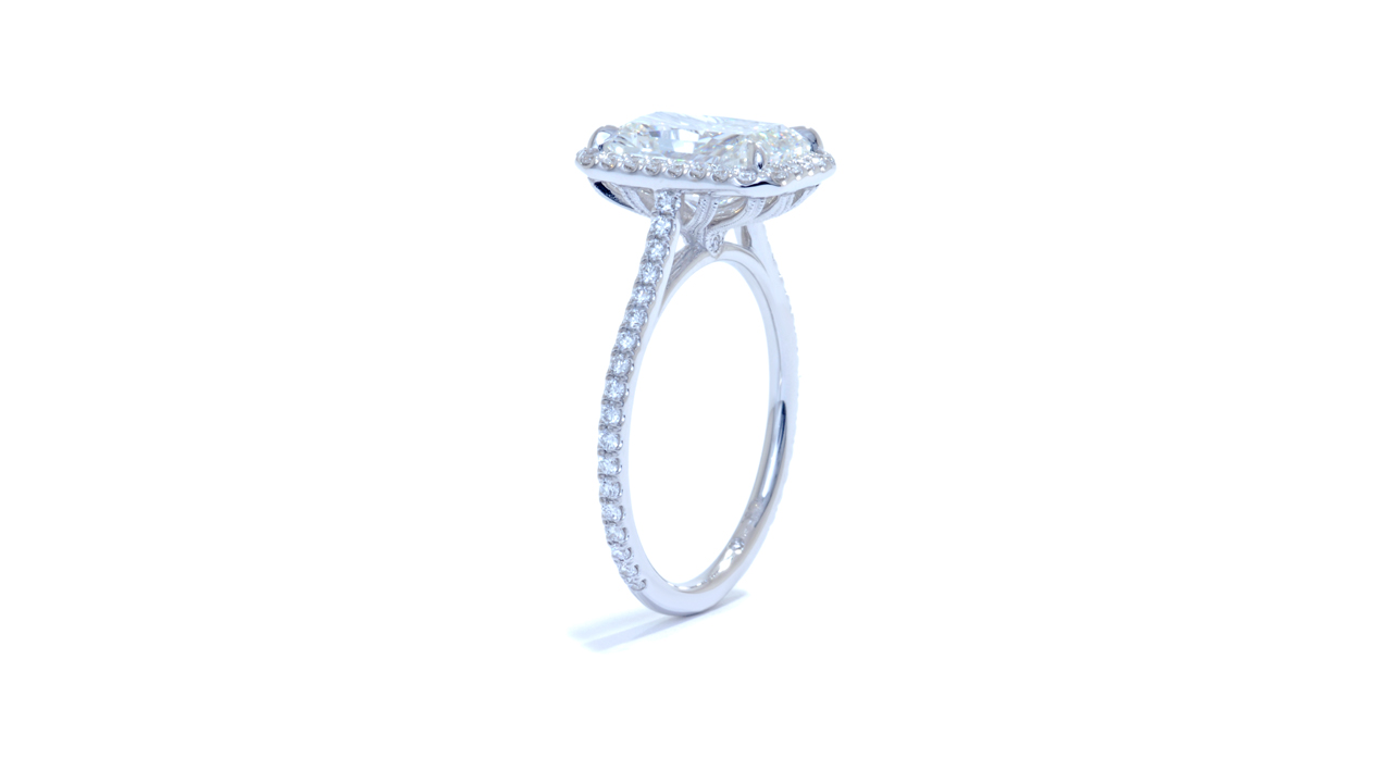jb6390_lgd1695 - Delicate Halo Radiant Engagement Ring at Ascot Diamonds