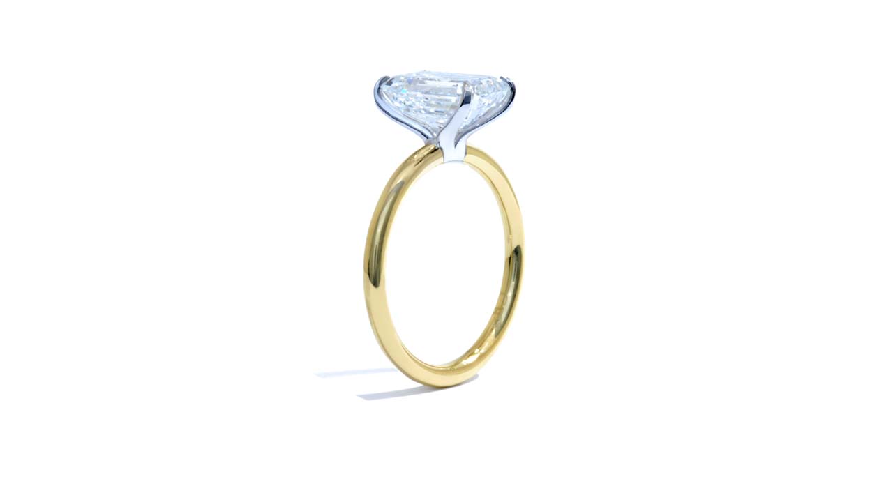 jb6429_lgd1898 - Emerald Cut Lab Grown Diamond Ring at Ascot Diamonds