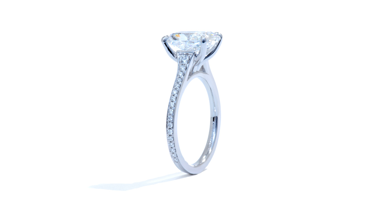 jb6446_lgdp1324 - 3 carat Elongated Cushion Cut Diamond Ring at Ascot Diamonds