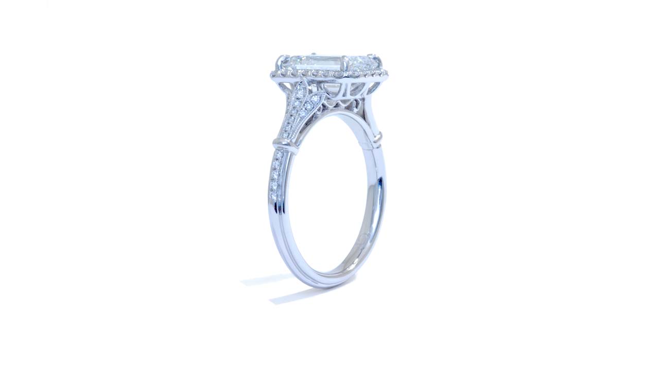 jb6660_lgd1825 - Custom Halo Diamond Ring | Lab Grown at Ascot Diamonds