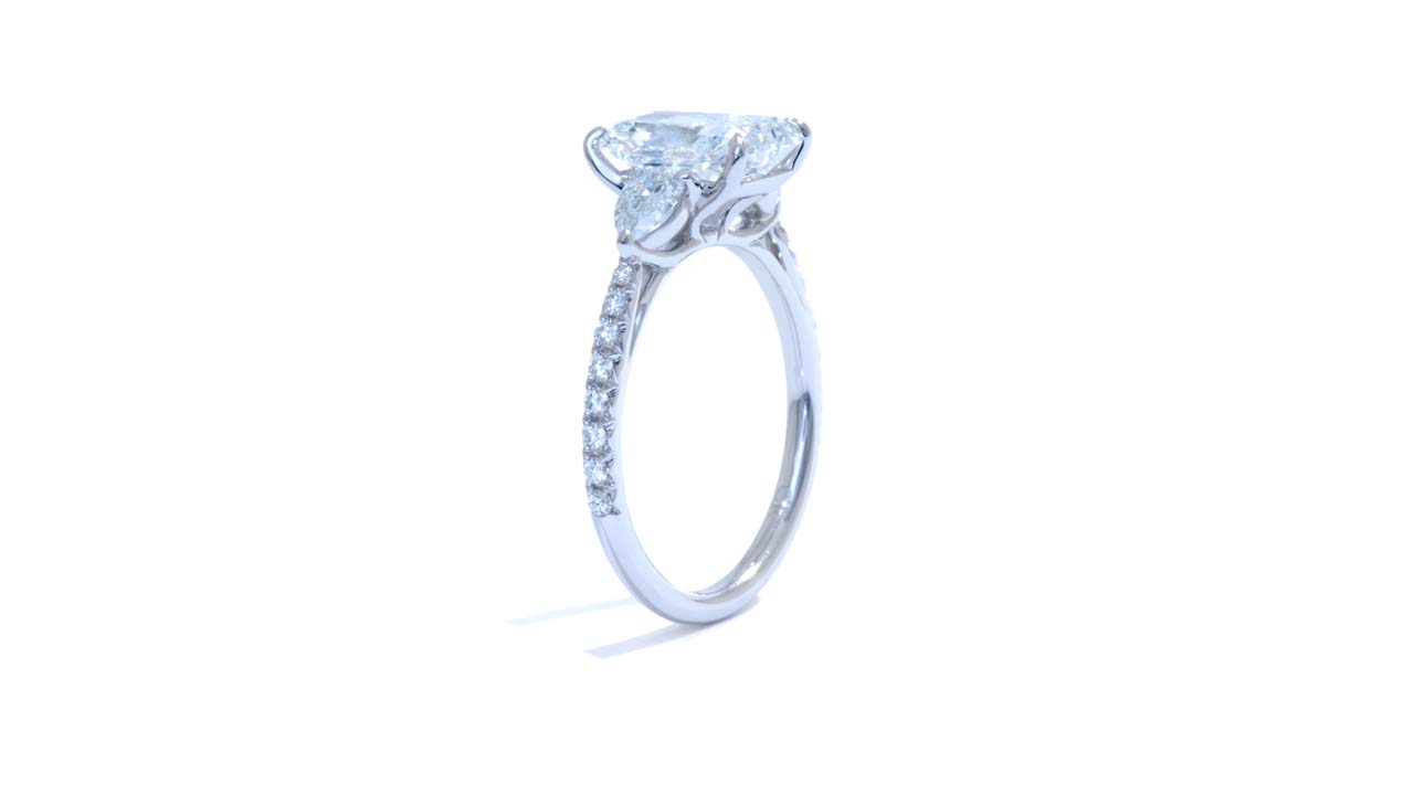 jb6689_lgd2336 - Radiant Cut Three Stone Ring at Ascot Diamonds