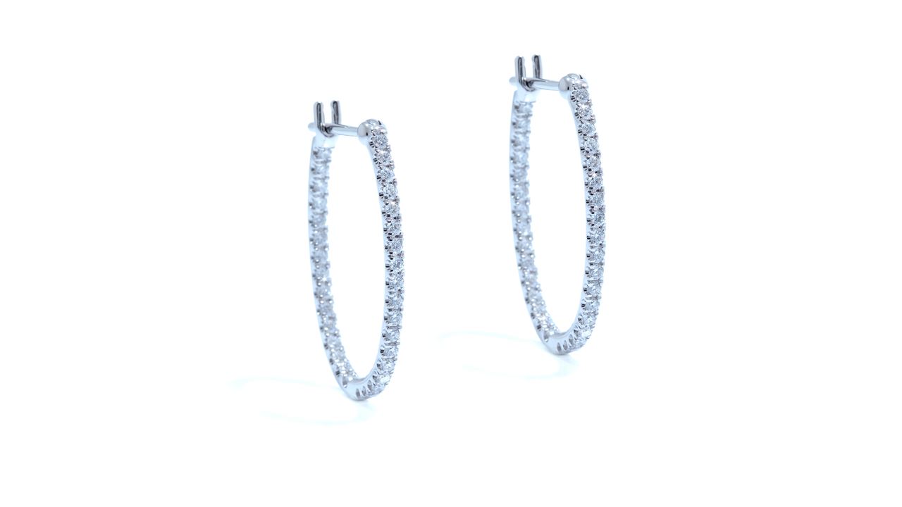 jb6781 - Natural Diamond Hoop Earrings at Ascot Diamonds