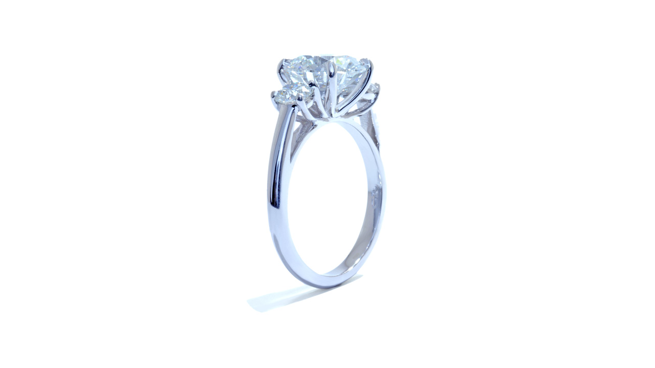 jb6799_lgd2591 - Three Stone Round Cut Engagement Ring at Ascot Diamonds