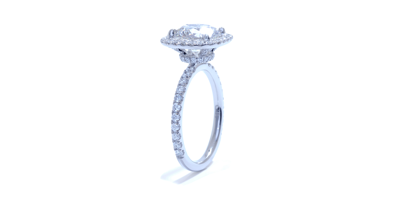jb6834_lgd2006 - Cushion Halo Engagement Ring | Lab Grown at Ascot Diamonds