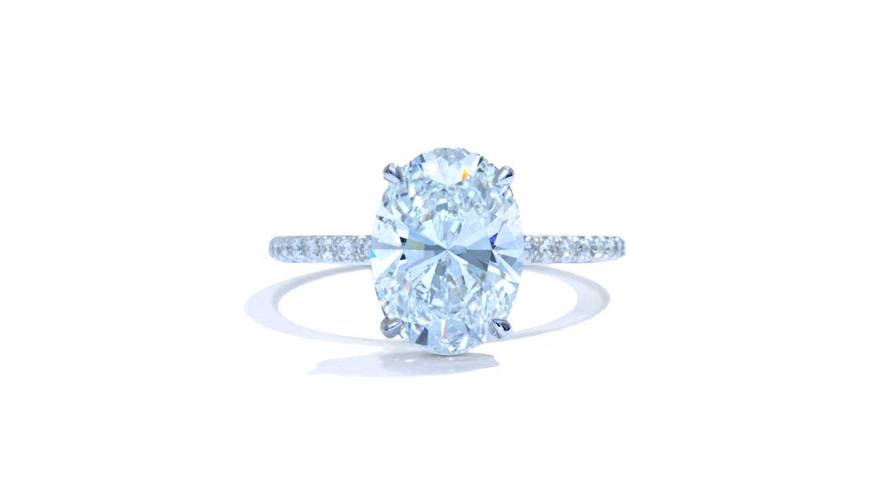 jb6979_lgd2280 - Elongated Oval Cut Diamond Ring at Ascot Diamonds