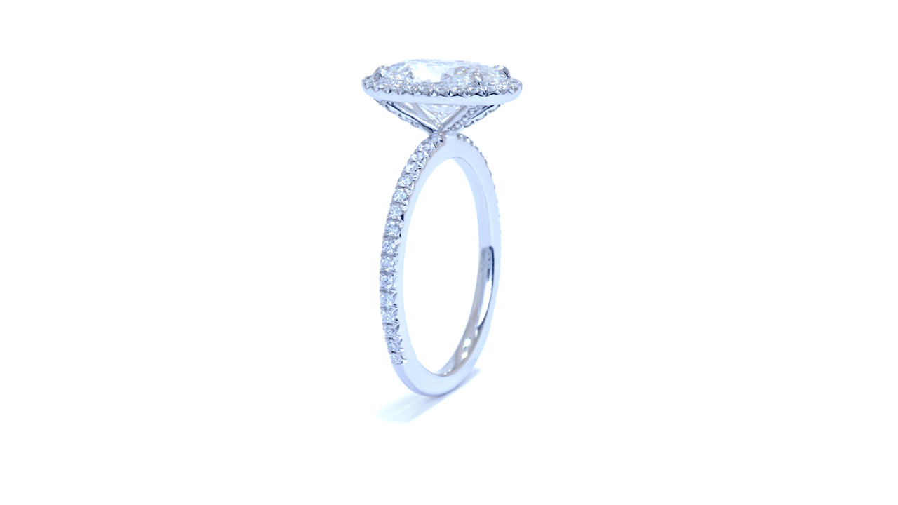 jb7062_lgd2518 - 3 carat Oval Halo Engagement Ring at Ascot Diamonds