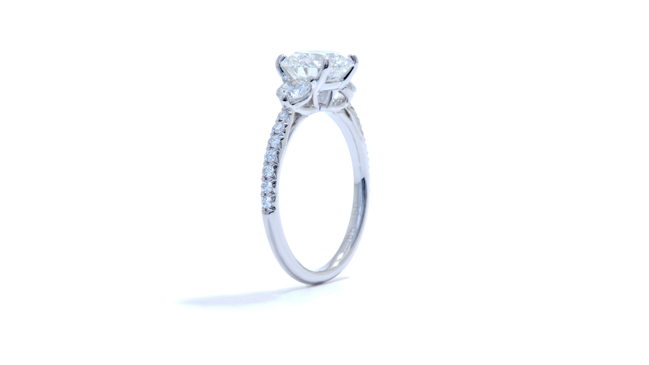jb7295_lgdp2265 - 1.33ct Round Cut Diamond | Three Stone Ring at Ascot Diamonds
