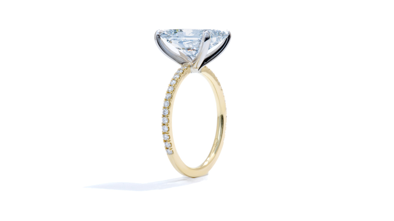 jb7370_lgd2509 - Radiant Cut Yellow Gold Engagement Ring at Ascot Diamonds