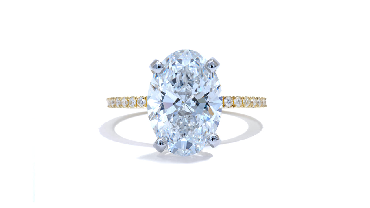 jb7370_lgdp2578 - Oval Cut Yellow Gold Engagement Ring at Ascot Diamonds