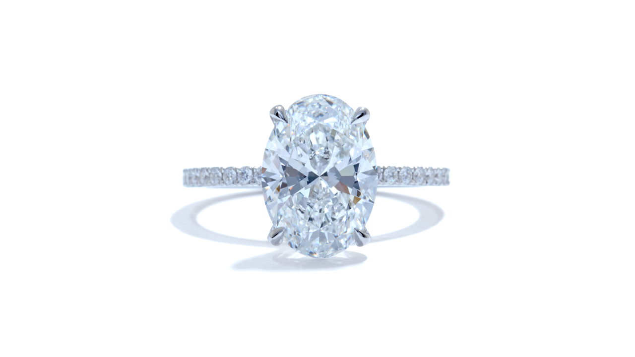 jb7380_d7092 - Oval Mined Diamond Engagement Ring at Ascot Diamonds