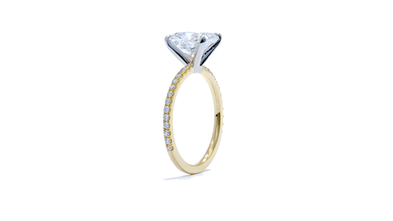 jb7405_lgd2836 - Yellow Gold Cushion Cut Engagement Ring at Ascot Diamonds