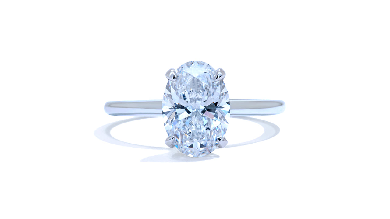 jb7482_lgdp3843 - Hidden Halo Engagement Ring Oval Cut 2.1ct at Ascot Diamonds