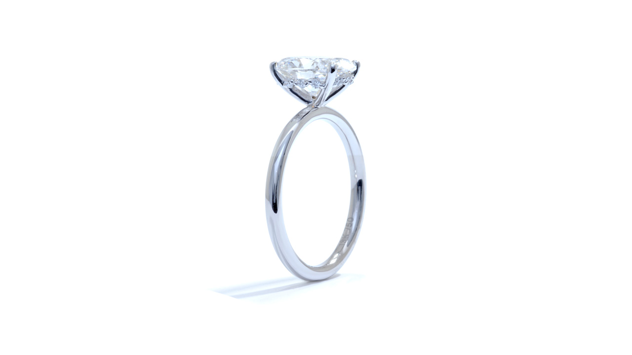 jb7559_lgdp3609 - 2 ct. Oval Hidden Halo Engagement Ring at Ascot Diamonds