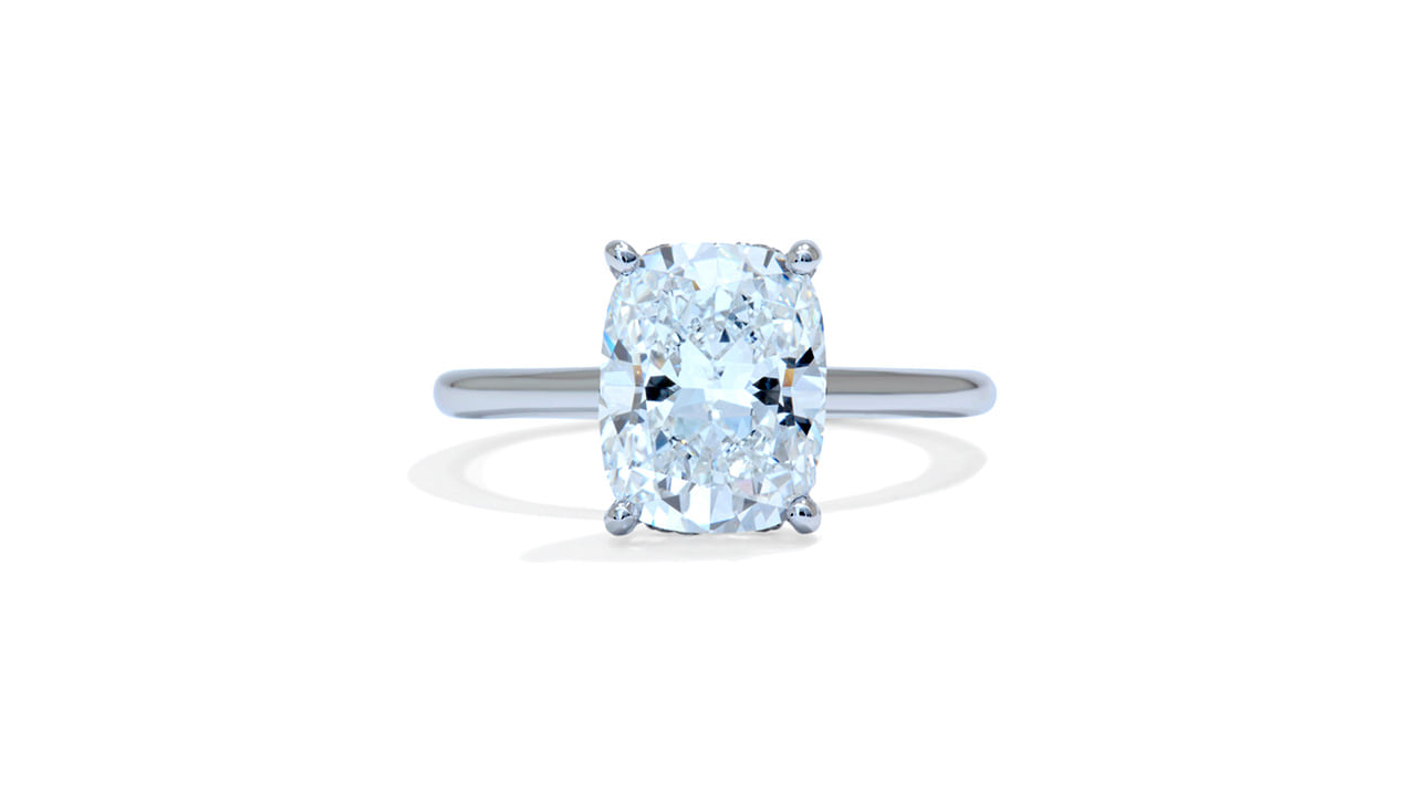 jb7579_lgdp2911 - 3ct Cushion Cut Hidden Halo Engagement Ring at Ascot Diamonds