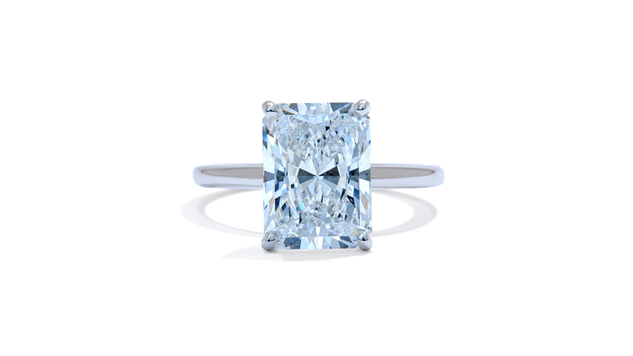jb7584_lgd2992 - 4ct Radiant Cut Hidden Halo Engagement Ring at Ascot Diamonds