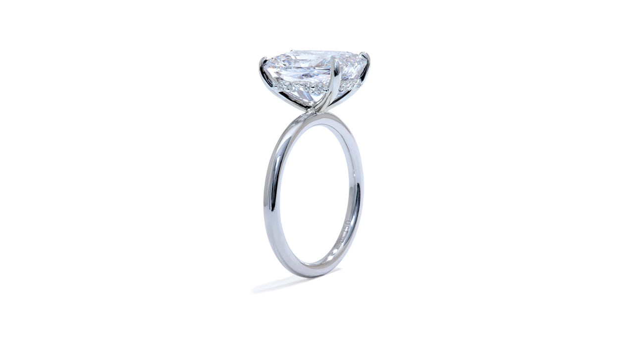 jb7584_lgd2992 - 4ct Radiant Cut Hidden Halo Engagement Ring at Ascot Diamonds