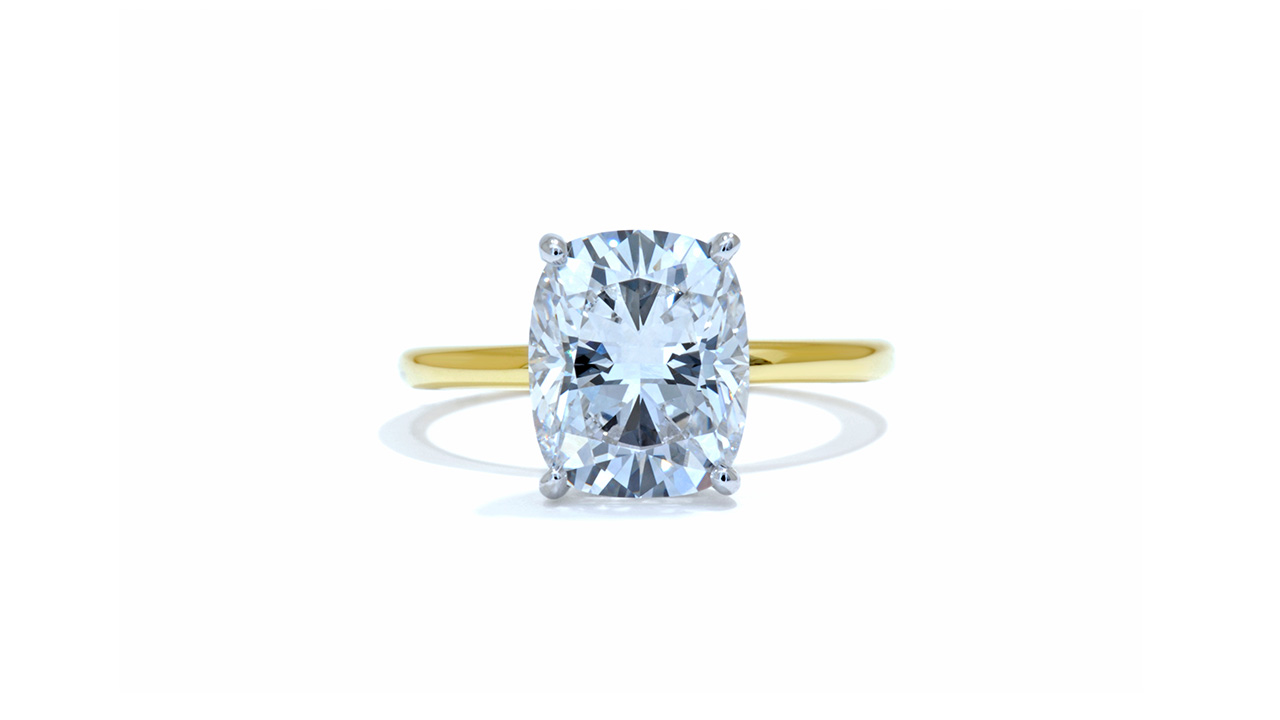 jb7586_lgdp2761 - 3.5ct Cushion Cut Solitaire Engagement Ring at Ascot Diamonds