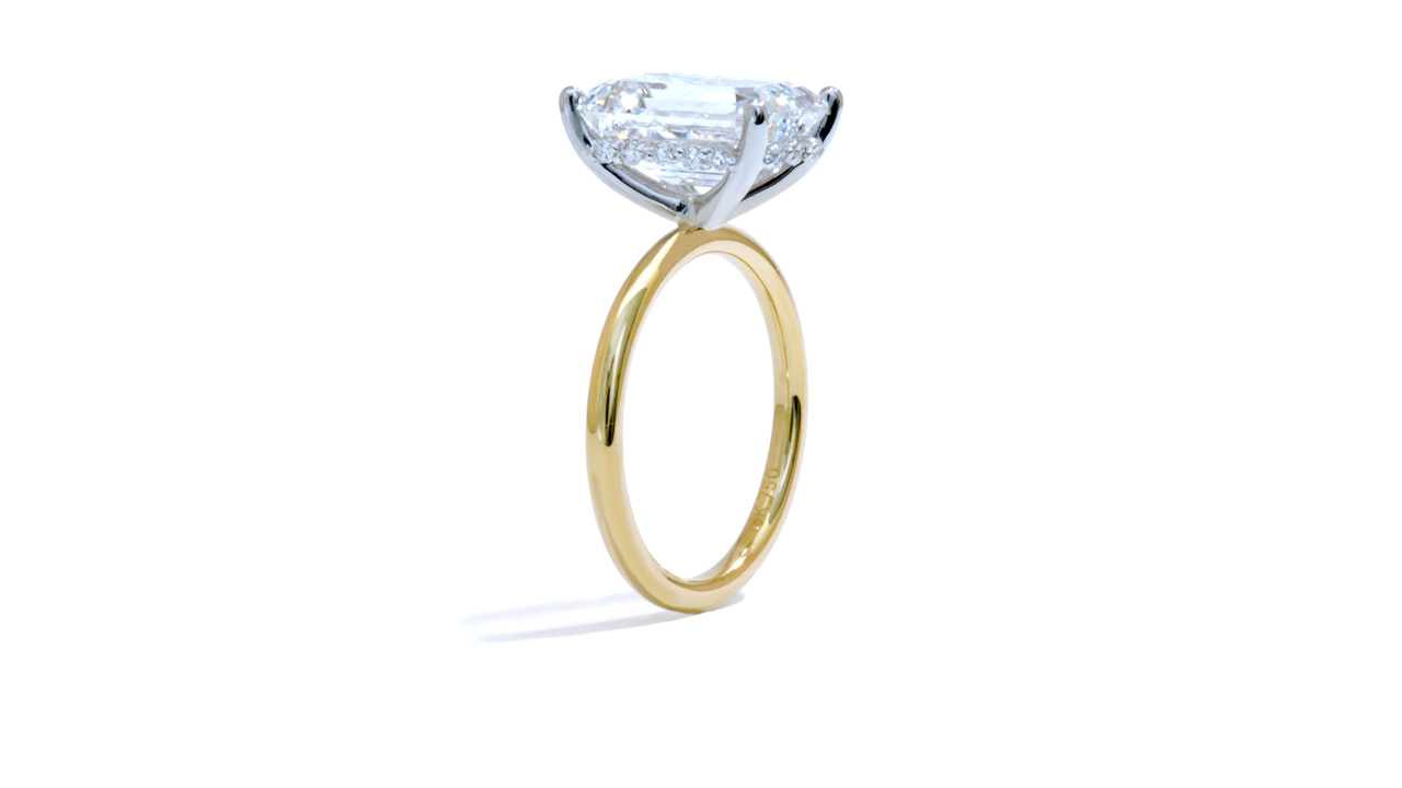 jb7589_lgdp2619 - 5 carat Emerald Cut Hidden Halo Style Ring at Ascot Diamonds