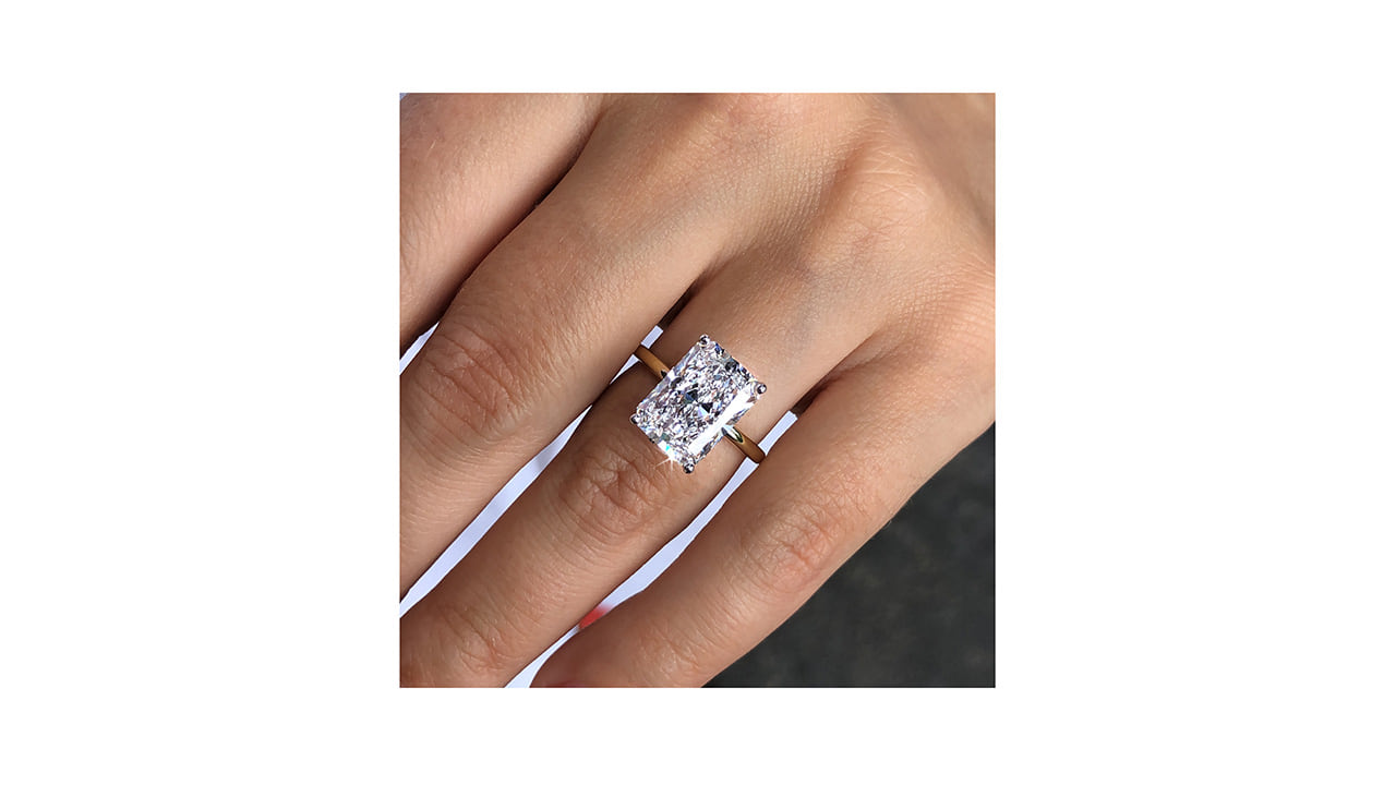 jb7589_lgdp4338 - 5 carat Radiant Cut Hidden Halo Style Ring at Ascot Diamonds