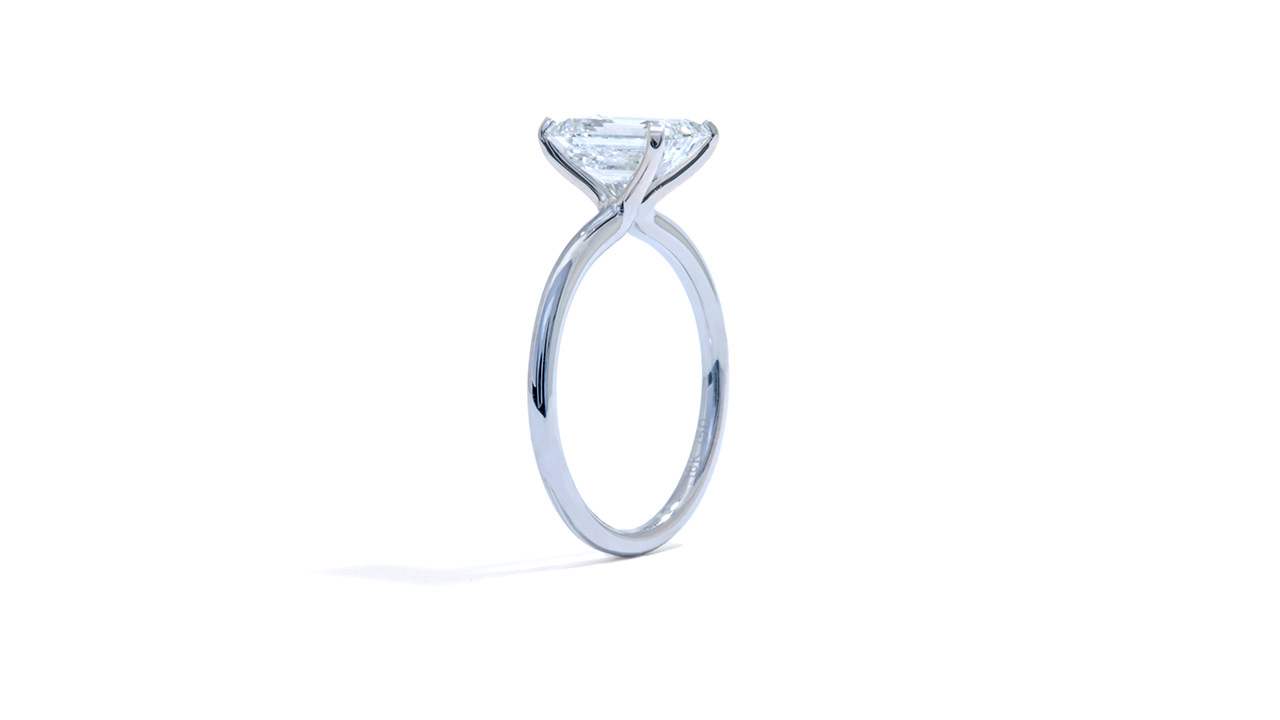 jb7607_lgd2746 - 1.9 ct Emerald Cut Diamond Engagement Ring at Ascot Diamonds