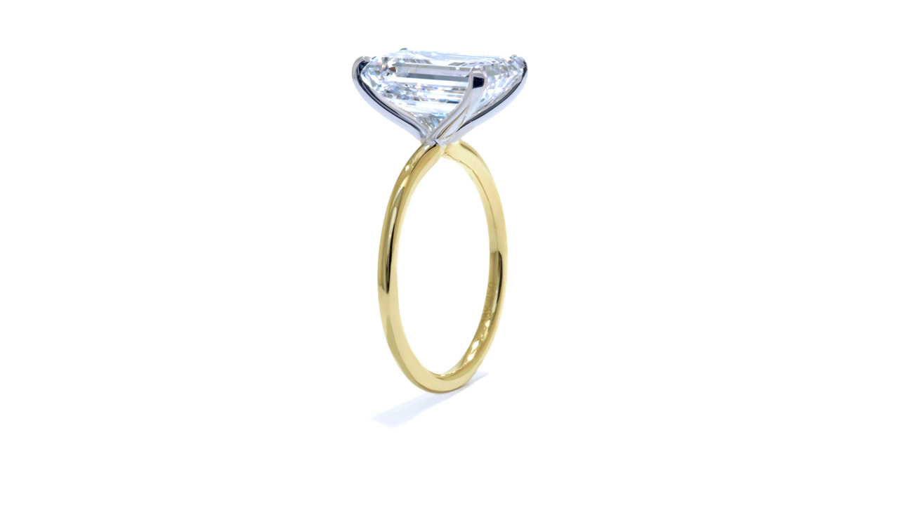 jb7619_lgd1786 - 4.5 carat Emerald Cut Solitaire Ring at Ascot Diamonds