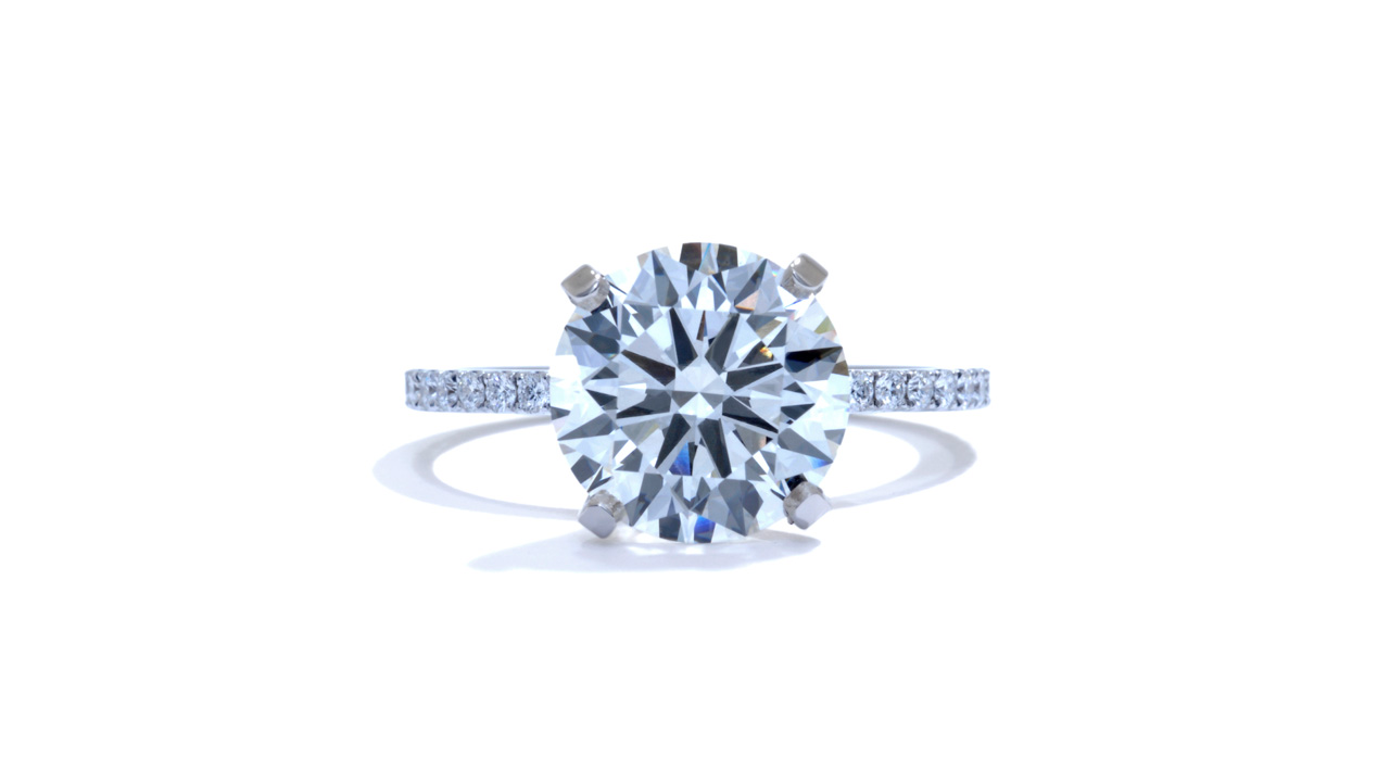 jb7914_lgd2376 - 3.5 carat Round Diamond Engagement Ring at Ascot Diamonds