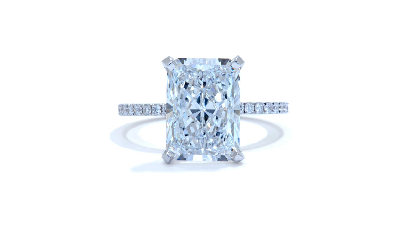jb7935_lgd1879 - 5 ct Radiant Engagement Ring at Ascot Diamonds