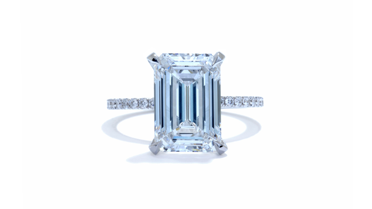 jb7936_lgd1818 - 5 carat Emerald Cut Engagement Ring at Ascot Diamonds
