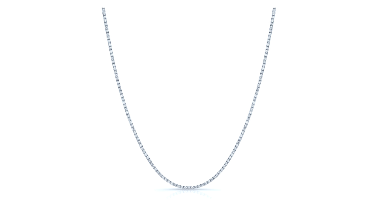 jb8171 - Diamond Tennis Necklace in 14k White Gold at Ascot Diamonds