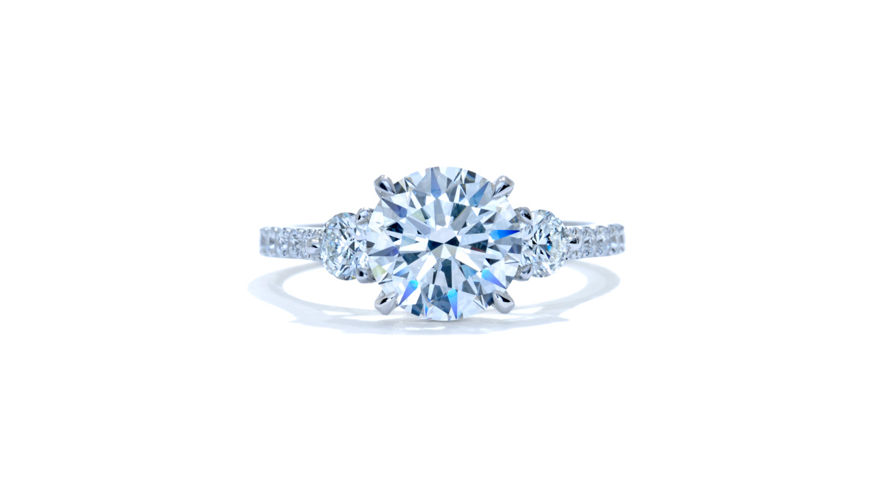 jb8309_lgd2162 - Cathedral Style Engagement Ring at Ascot Diamonds