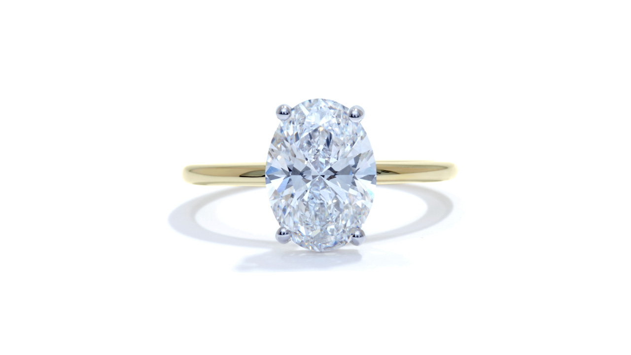 jb8601_lgdp1060 - 2.3 carat Oval Hidden Halo Engagement Ring at Ascot Diamonds