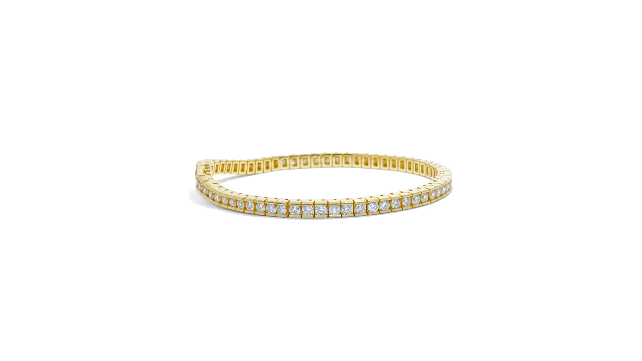jb8828 - 4.5 carat Tennis Bracelet | 14KY Gold at Ascot Diamonds